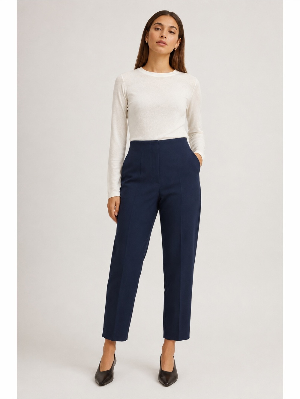 Abercrombie & Fitch Navy Forme Straight Pants